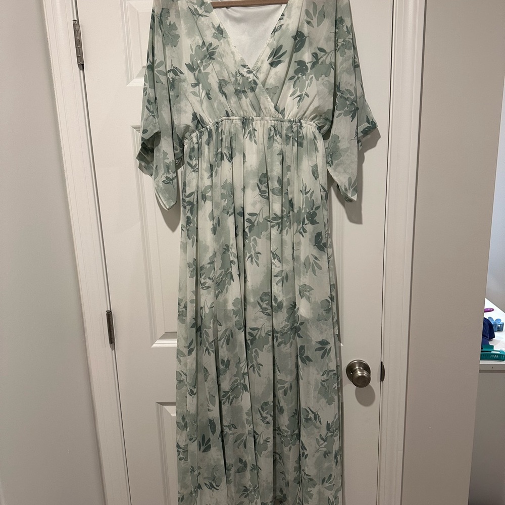 Baltic Born Sage Floral Maxi Dress